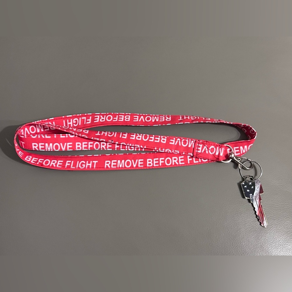 Pilot lanyard/remove before flight lanyard/aviation gift idea/Pilot gift idea